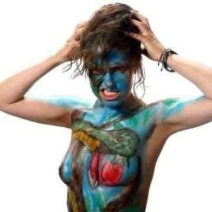Kuszenie Ewy w Raju Body Paiting